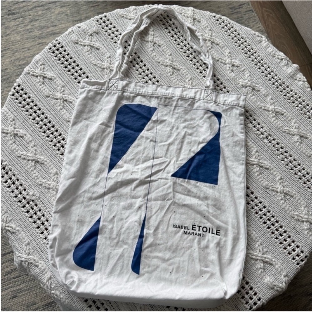 Isabel Marant Blue and White Graphic Tote - Picture 3 of 15